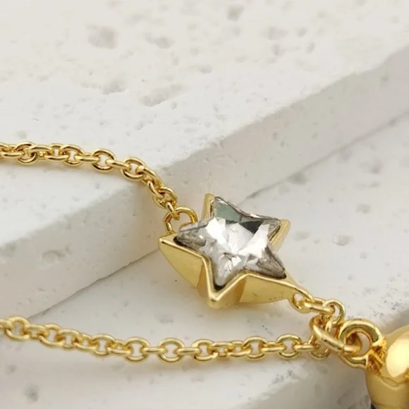 Coach Gold Snoopy Necklace with Star Charm - Picture 4 of 7